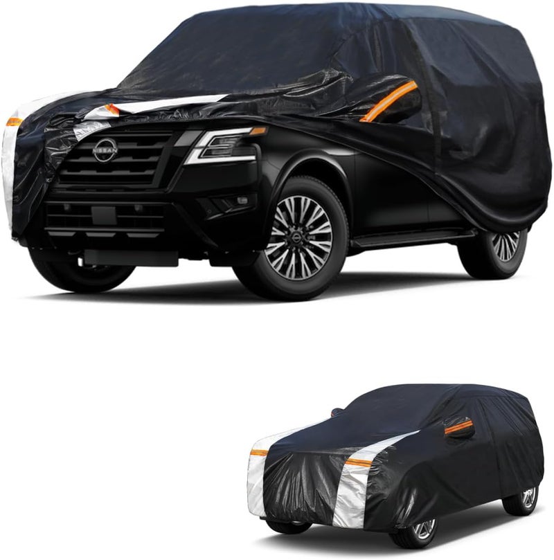 Cotryvox Large SUV Car Cover for Nissan Armada 2003-2025 100% Waterproof All Weather, Heavy Duty Outdoor Full Exterior Covers Rain Sun Wind UV Protection. - Image 1